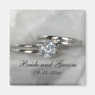 Íman Alianças de casamento em cinzas