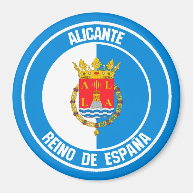 Íman Alicante Round Emblem (Frente)