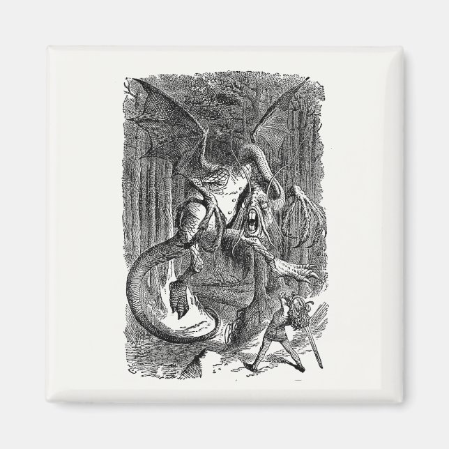 Íman Alice Através do Espelho - O Jabberwocky (Frente)