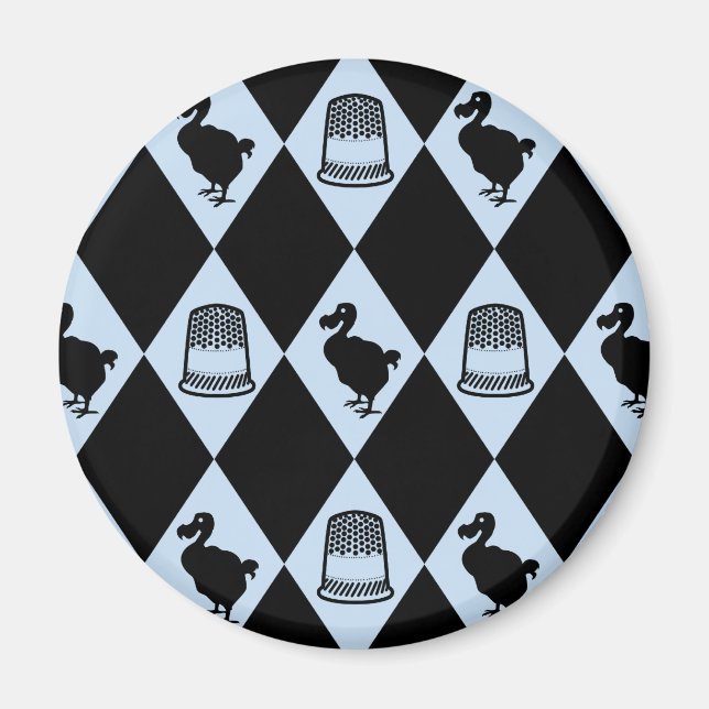 Íman Alice Dodo e Thimble Pattern (Frente)