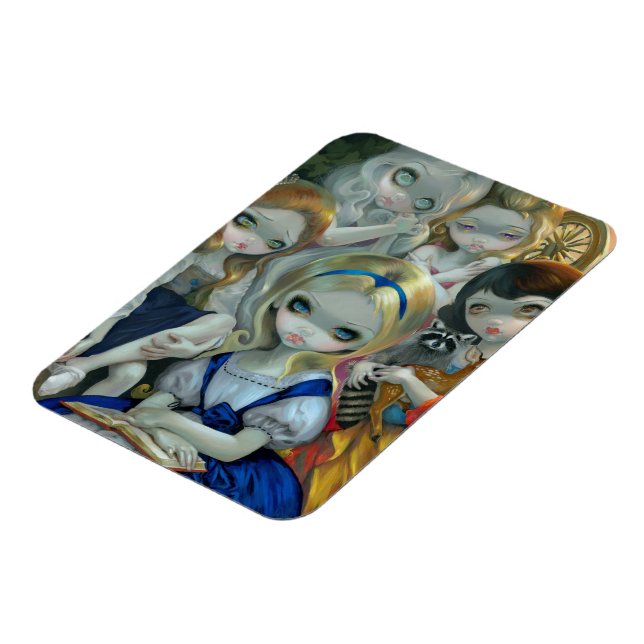 Íman "Alice e as princesas de Bouguereau" (Left Side)