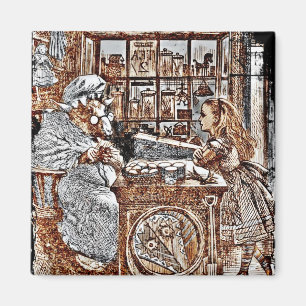 Íman Alice e os carneiros de confecção de malhas