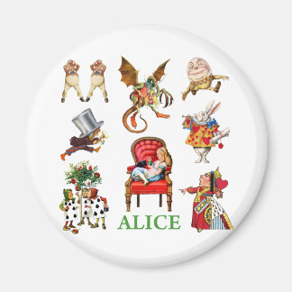 Íman Alice e seus amigos no País das Maravilhas
