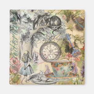 Íman Alice Illustration Wonderland Art