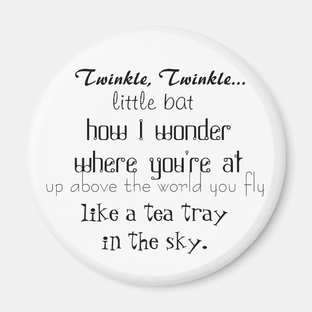 Íman Alice no País das Maravilhas (Frente)