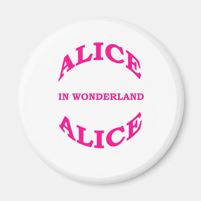 Íman Alice No País Das Maravilhas (Frente)