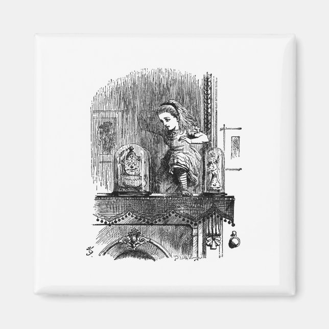 Íman Alice no País das Maravilhas Através do Vidro (Frente)