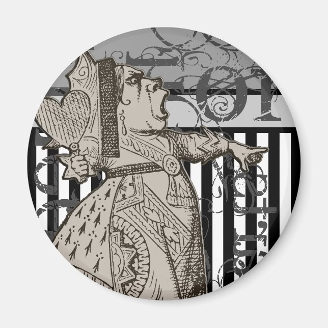 Íman Alice no País das Maravilhas Rainha dos Corações G (Frente)