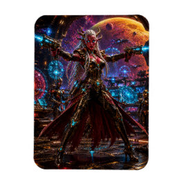 Íman Alien Space Pirate Queen — Twin Blasters