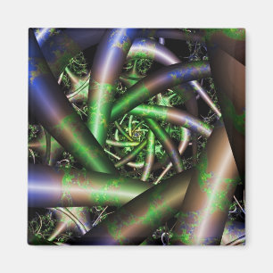 Íman Alienígena Arte Fractal Multicolor