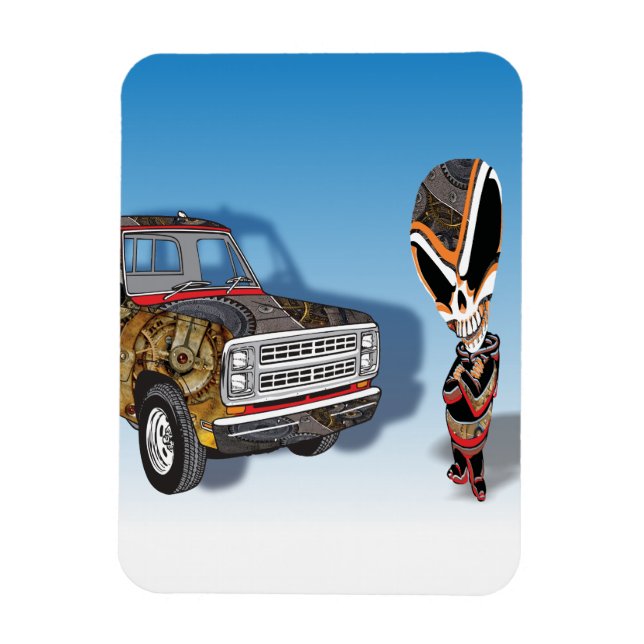 Íman Alienígena de adolescentes robôs Steampunk Cyborg (Vertical)