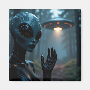 Íman Alienígena feminina Extraterrestre e OVNI