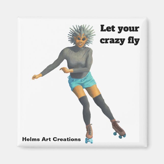 Íman Alienígena Roller Skater Fantasy Butnet (Frente)