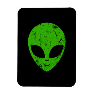 Íman alienígena verde da extraterra de ficção cient
