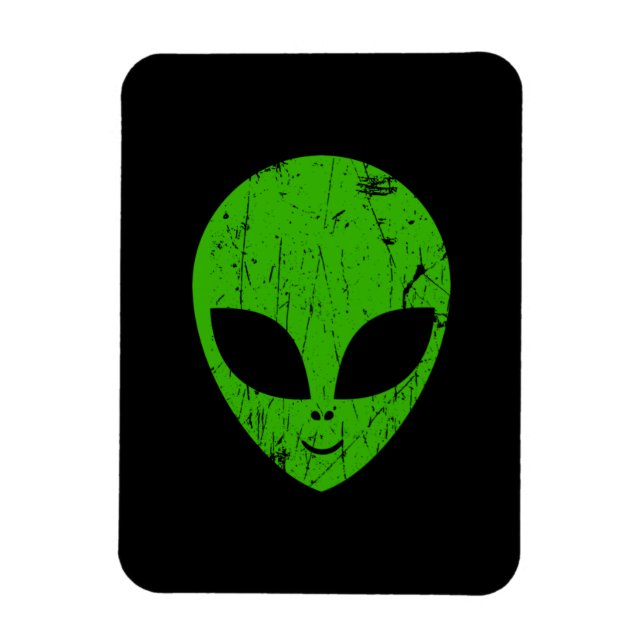 Íman alienígena verde da extraterra de ficção científic (Vertical)