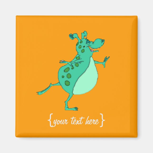 Íman Alienígena Verde De Escoamento (Frente)