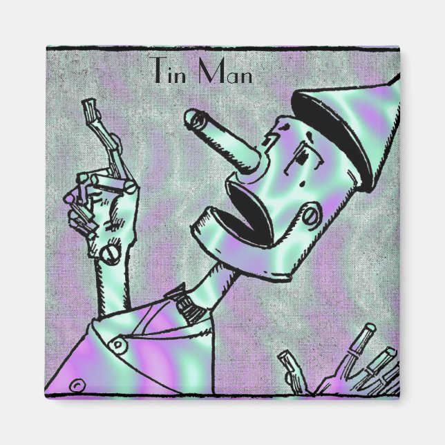 Íman Alienígena Verde, Tin Man Magnet (Frente)