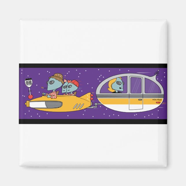 Íman Aliens De Férias (Frente)