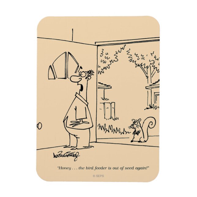 Íman Alimentador de aves vazio (Vertical)