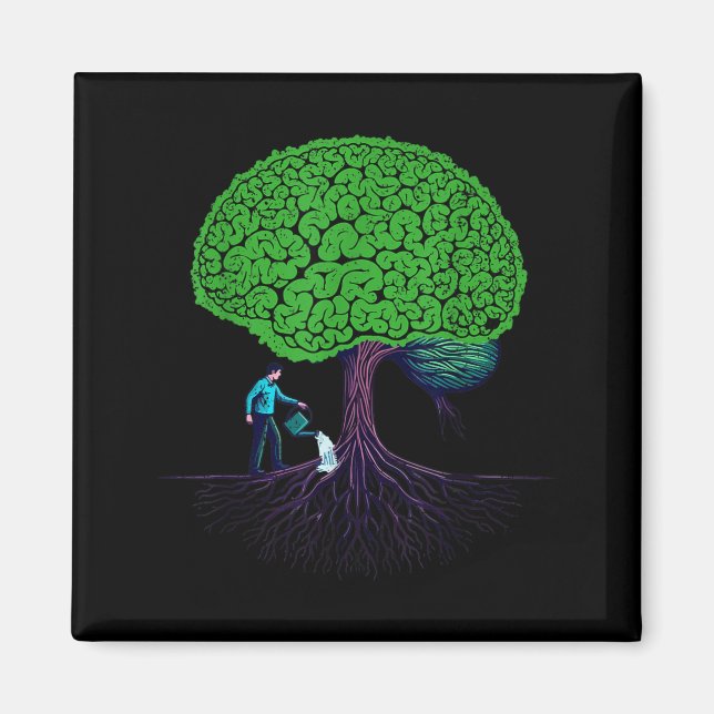 Íman Alimentando a Consciência da Saúde Mental do Céreb (Frente)