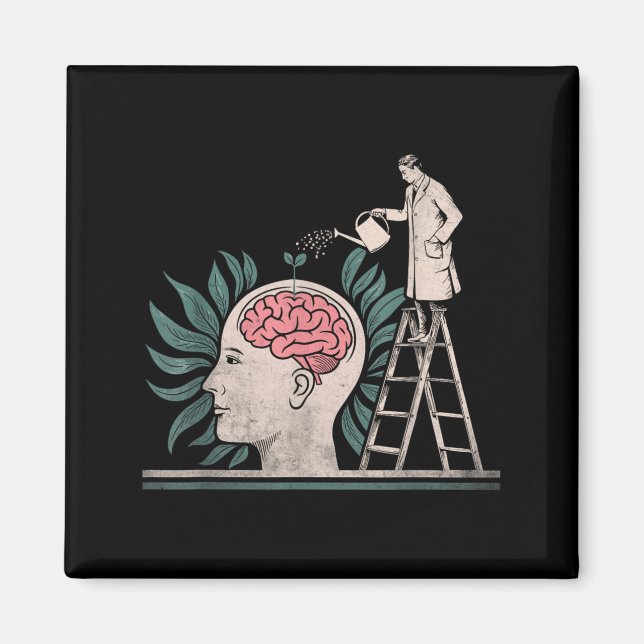 Íman Alimentando a Consciência da Saúde Mental Prevenir (Frente)