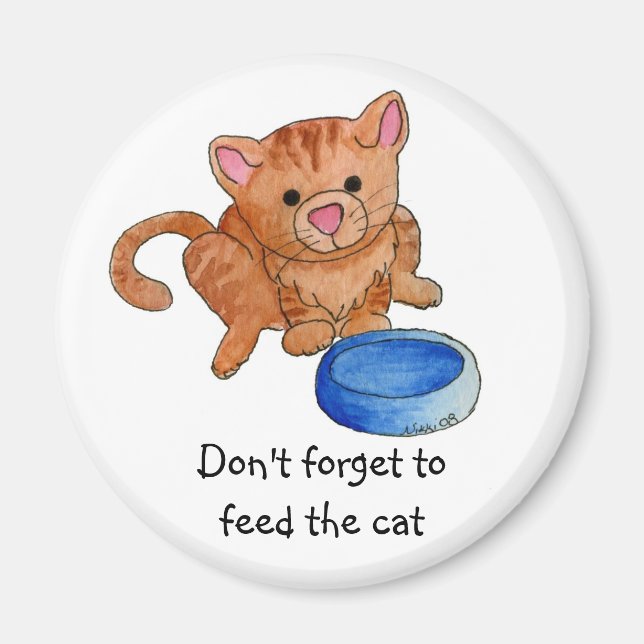 Íman Alimente-me agora o ímã nº 2 (Frente)