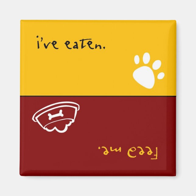 Íman Alimente-me ímã (Frente)