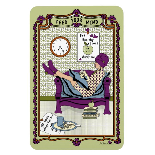 Íman Alimente o seu ímã de refrigeração Mind_A_4x6 (Vertical)