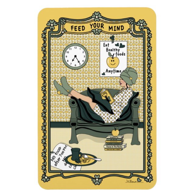 Íman Alimente o seu ímã do refrigerador Mind_C_4x6 (Vertical)