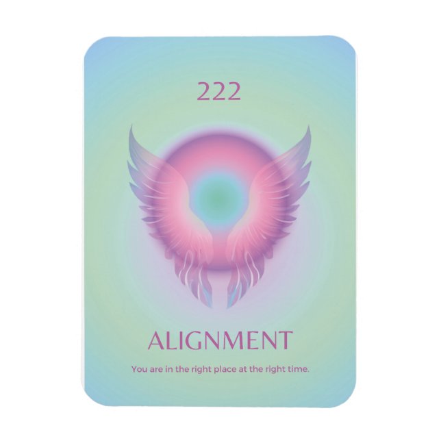 Íman Alinhamento do Anjo Número Aura Magnet 222 (Vertical)