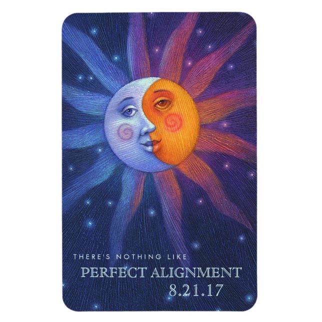 Íman Alinhamento perfeito entre Sun e Moon Eclipse 4 x  (Vertical)