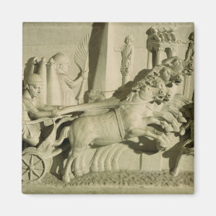 Íman Alivio representando uma corrida carruagem