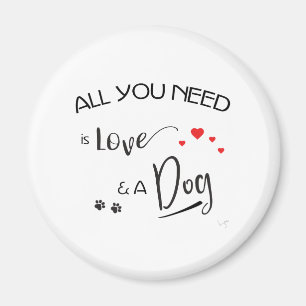Íman All-you-need-is-Love-and a Dog! Graphic