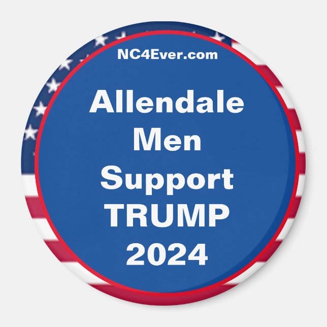 Íman Allendale Men Support TRUMP 2024 (Frente)