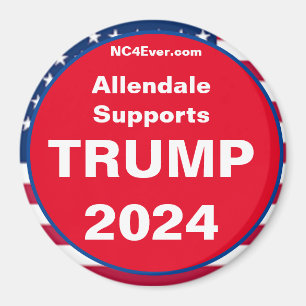 Íman Allendale suporta Imã de geladeira TRUMP 2024