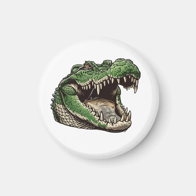 Íman Alligador, Crocodilo, Réptil (Frente)