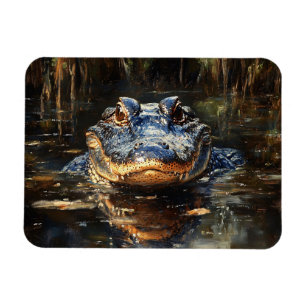 Íman Alligador Cute na Flórida Everglades Flexível