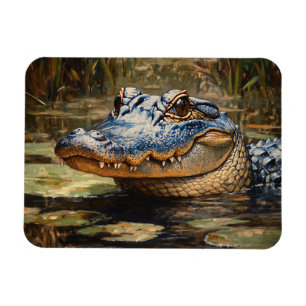Íman Alligator na Arte da Vida Selvagem de Everglades