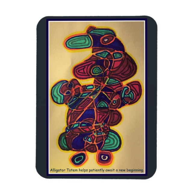 Íman Alligator Totem Magnet (Vertical)