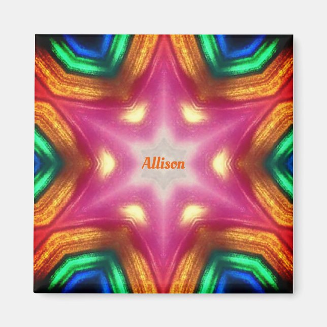 Íman ALLISON ~ Gleaming Abstrato ~ Personalizado ~ (Frente)