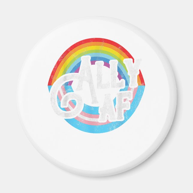 Íman ALLY AF Trans Gift para um membro LGBT (Frente)