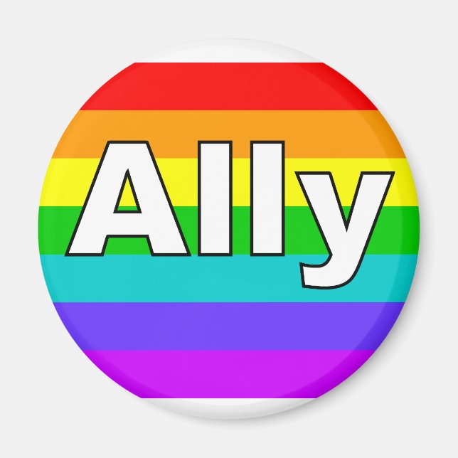 Íman Ally Pride Flag (Frente)