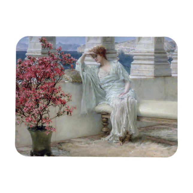 Íman Alma-Tadema Os olhos dela estão com os pensamentos (Horizontal)