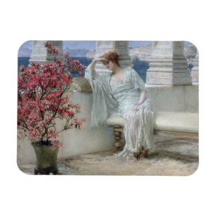 Íman Alma-Tadema   seus olhos é com seus pensamentos?