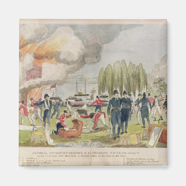 Íman Almirante Cockburn queimando e pilhando (Frente)
