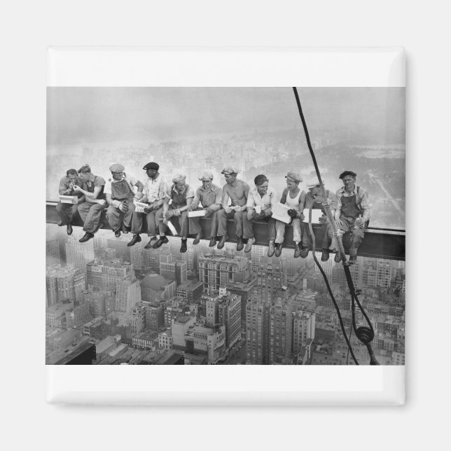 Íman Almoço no topo de um Skyscraper (Frente)