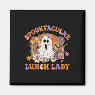 Íman Almoço Spooktacular Lady Happy Halloween Mat Spook