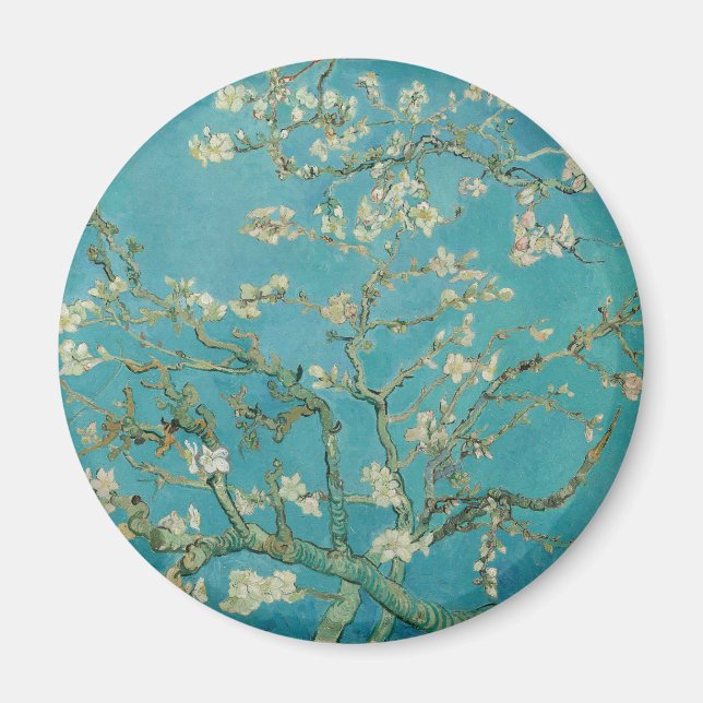 Íman Almond Blossom, Oil Painting, Vincent Van Gogh (Frente)