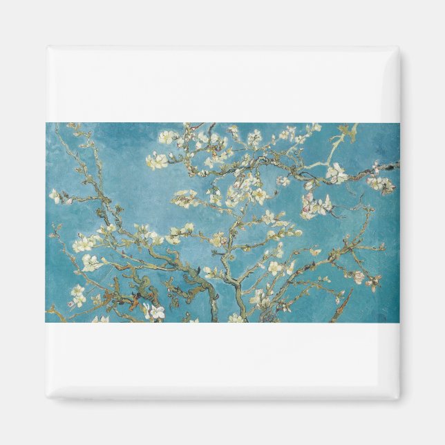 Íman Almond Blossom por Vincent van Gogh (Frente)