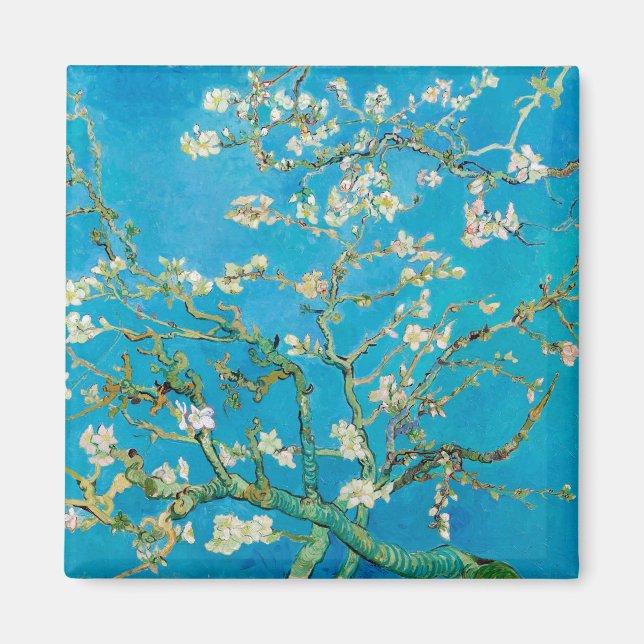 Íman Almond Blossom, Vincent van Gogh (Frente)